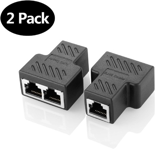 2 PCS RJ45 Ethernet Connector Splitter 1 to 2 sockets Internet Cable Cat 5 6 7 - Picture 10 of 10