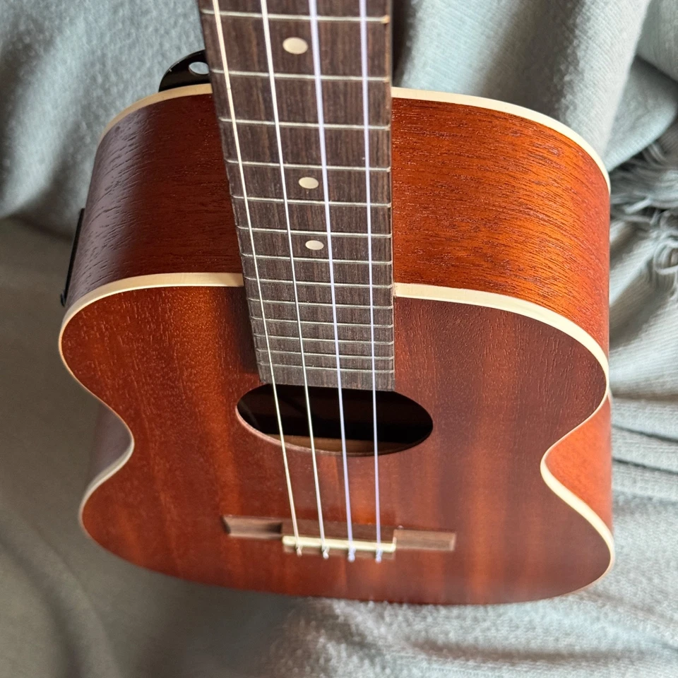Kala KA-BE Satin Mahogany Baritone Ukulele w/ EQ - Image 3 of 4