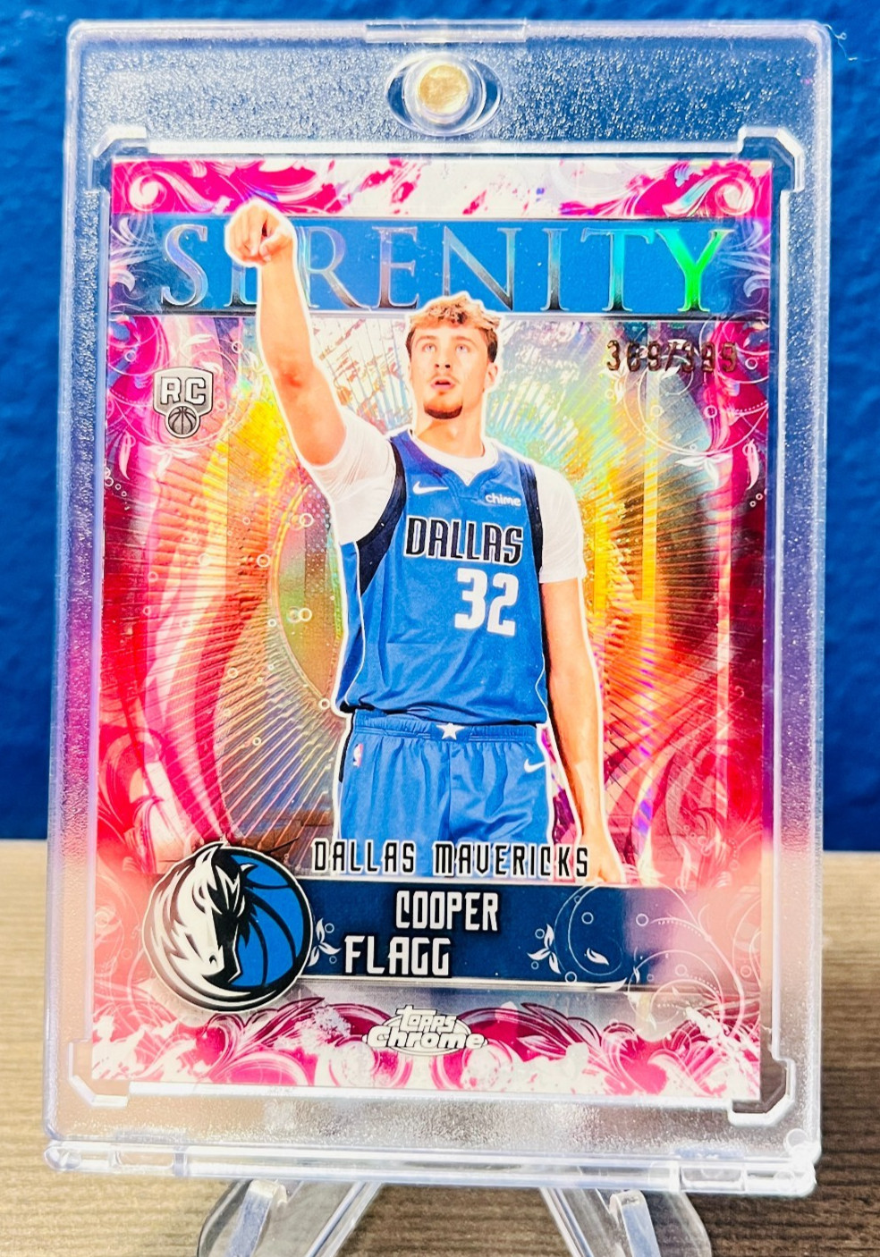 2025-26 Topps Chrome Cooper Flagg Serenity Rookie RC Magenta Refractor /399 NM