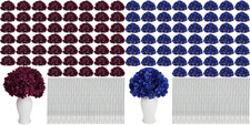 104 PCS Artificial Hydrangea Flower Heads with Stems for Home Decor
