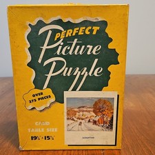 Perfect Picture Puzzle Sleightime Over 375 Pieces Landscapes Cardboard