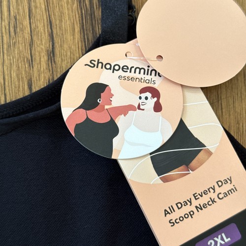 Shapermint Essentials Women’s All Day Everyday Scoop Neck Cami Size 2XL Black - Picture 7 of 19