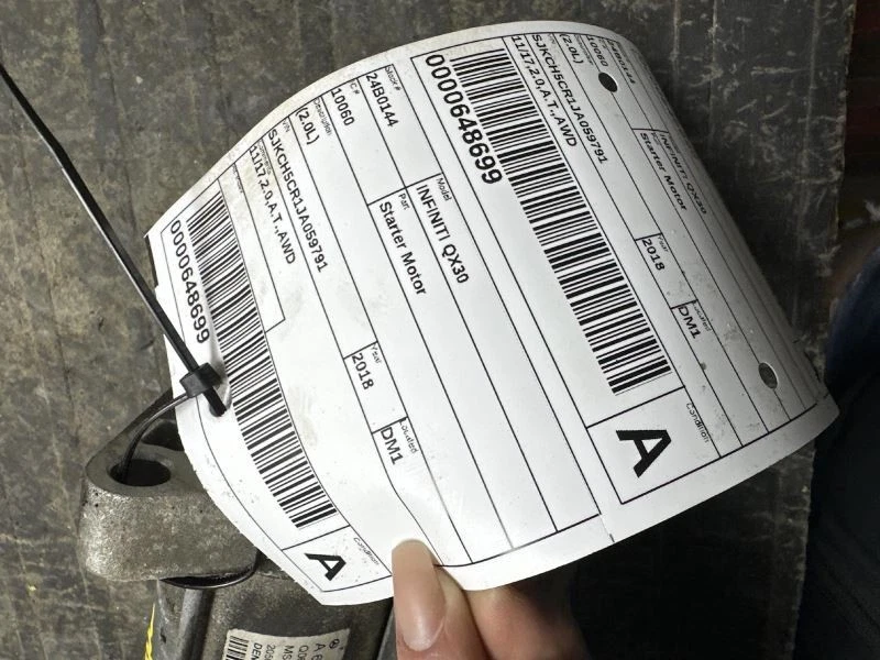 Motor de arranque compatible con 17-19 Infiniti QX30 1836546 Foto 3 de 4