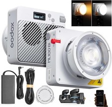 Godox ML100Bi 120W LED Video Light, 2800K-6500K Bi-Color Lighting Kit,...