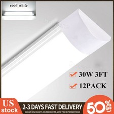 12PACK 3FT LED SHOP LIGHT 6500K Daylight Fixture LED Ceiling Lights Garage Lamp