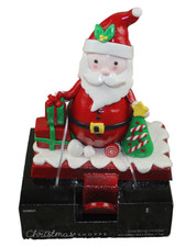 The Christmas Shoppe Santa Claus Stocking Holder Hanger Hobby Lobby Clay NEW