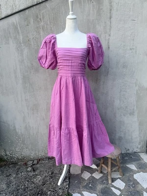 NEUF robe Abercrombie & Fitch linen-cotton, taille S P NEW - Photo 1/4