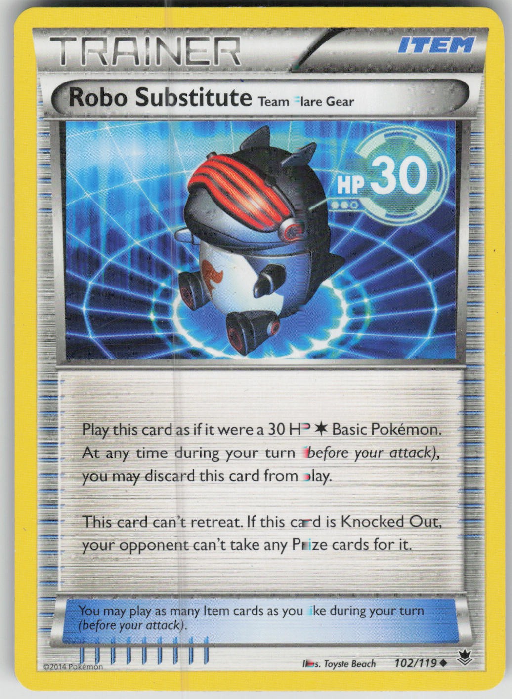 Pokemon TCG Robo Substitute Uncommon XY - Phantom Forces 102/119