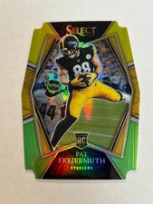 2021 Panini Select Pat Freiermuth #159 Green Yellow Die Cut Rookie Steelers SP