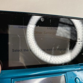 Nintendo 3DS Handheld Video Game Console Blue CTR-001 (USA) W Charger Stylus