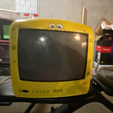 SpongeBob SquarePants Yellow CRT TV 10in Scre...