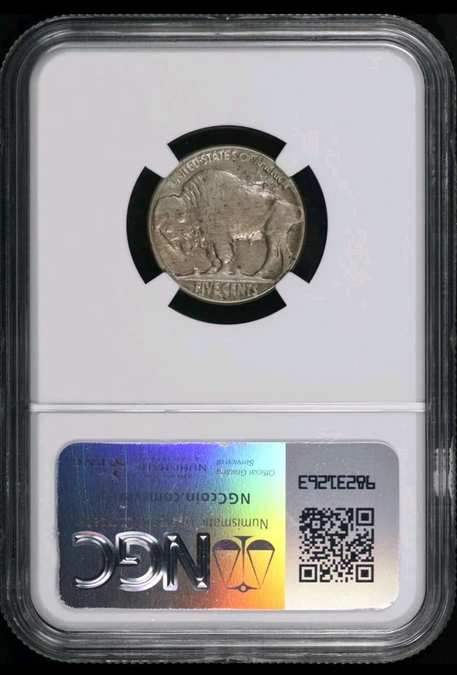 1920-S 2 Feathers FS-401 Rare Buffalo Nickel NGC AU DETAILS. RARE ERROR!!! - Image 3 of 4