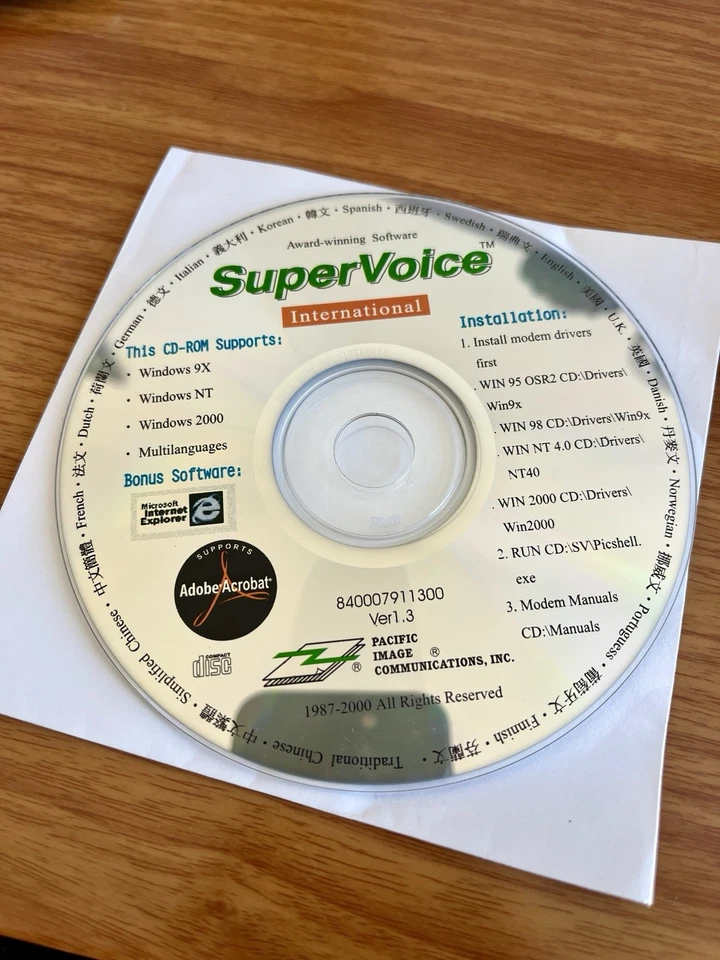 Motorola 56K High Speed Internal ISA Data/Fax/Voice Modem PCI Card (WS-5614PSL) - Image 3 of 3