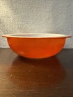 Vintage Pyrex USA 024 Dark Orange Flamingo 2qt Bowl Casserole, Has Scratches
