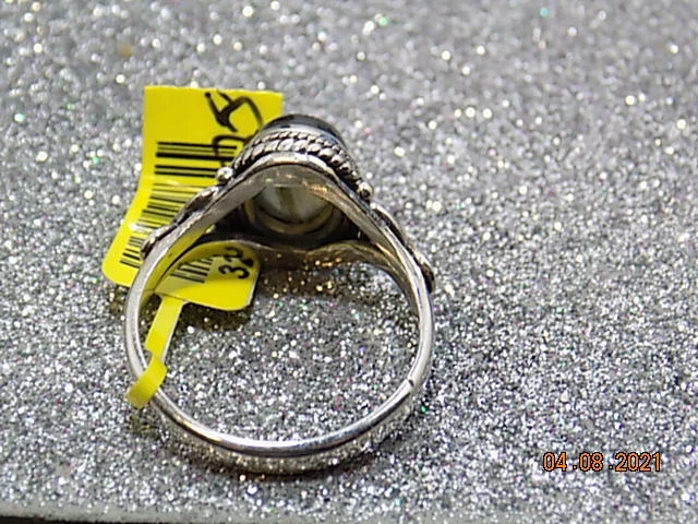 Anillo de plata de ley labradorita malgache artesanal Foto 4 de 4