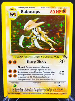 pokemon card kabutops NM Pokemon Card Kabutops 39 Bandai Carddass Anime Collection 1998 Japa –  Pokemarket Japan
