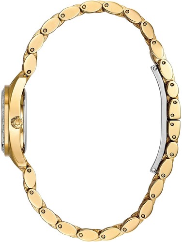 Reloj de vestir para mujer Bulova 98L241 cristal dorado de Swarovski esfera MOP blanca - Imagen 2 de 5
