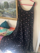 LAUREN, RALPH LAUREN MAXI SWING DRESS BODY CON TOP LINED XL ZIPPER GORED SKIRT