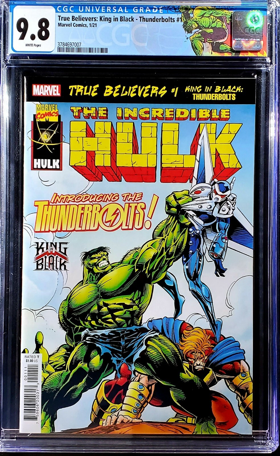🔥 True Believers King in Black Thunderbolts #1 2021 Homage Hulk 449 🔥 ...