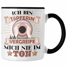 Trendation - Töpferin Tasse Geschenk Töpfern Ich Vergreife Mich Nicht Im Ton