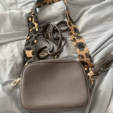 Borse In Pelle Italian Leather Crossbody Bag Grey Handbag