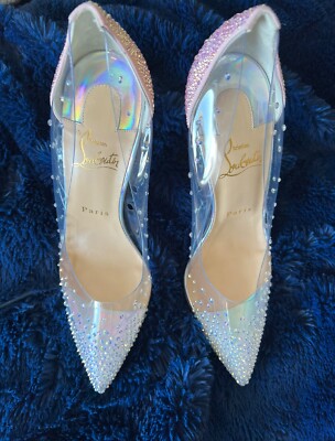 Christian Louboutin DegrasTrassita Shimmery Stud transparent Red