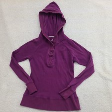 NIKE Thermal Hoodie Womens Medium 8/10 Purple Long Sleeve Pull-On Sportswear