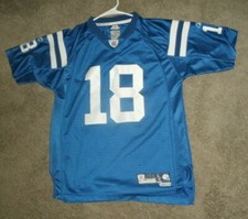 OFFICIAL NFL EQUIPMENT INDIANAPOLIS COLT 18 MANNING YOUTH JERSEY SIZE L 14-16