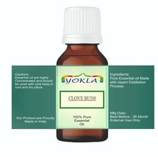 Yokla Clove Bud Essential Oil, 100 Pure, Undiluted Best Therapeutic Grade Oil
