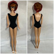 Vintage Barbie Doll 1960s Bathing Suit Scarf Glasses Sandals Retro  Books