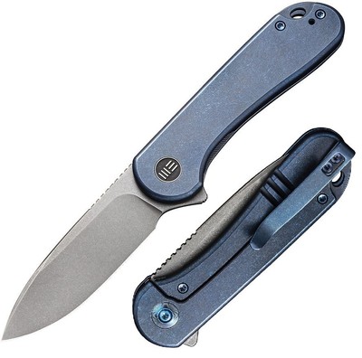 We Knife Co Ltd Elementum Folding Knife 3'' CPM-20CV Steel Blade Titanium Handle