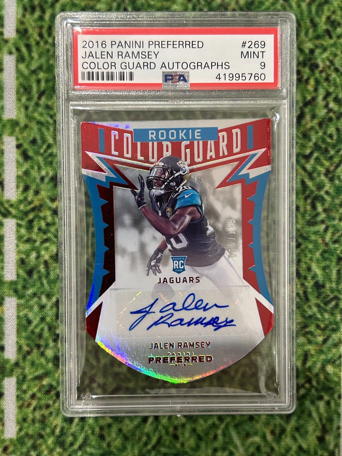 Jalen Ramsey Panini Preferred #269 Color Guard Autographs