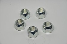(Qty 5)  1/2"-20 Lug Nuts 60 Degree Cone GR5 Zinc Trailer RV Camper Wheel Lug 