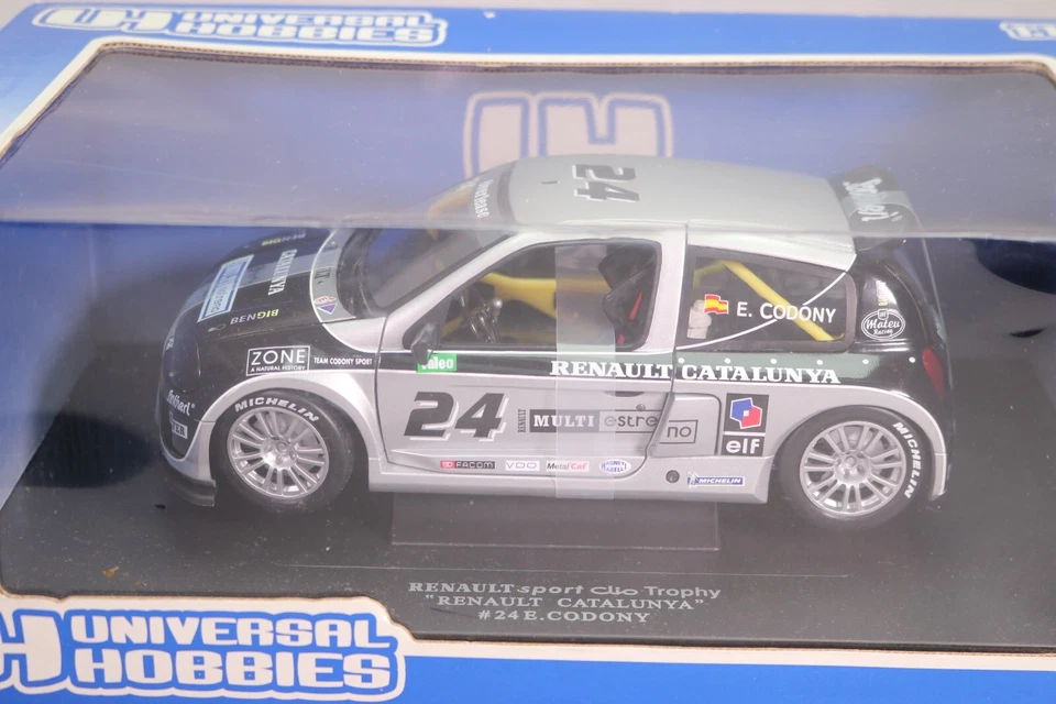 LJ550 UNIVERSAL HOBBIES 4506 1/18 Renault sport Clio Trophy Catalunya #24 - Photo 3/4