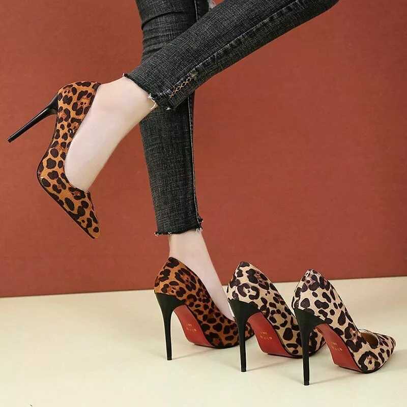 High Heels Shoes Women Pumps Print Sexy Stilettos Party Heeled Shoes | eBay