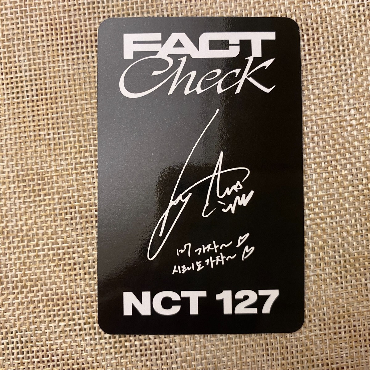 NCT NCT127 ユウタ サイン チェキ 当選品 NCT NCT127 ユウタ サイン チェキ 当選品 NCT NCT127 ユウタ サイン