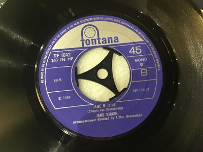 Serge Gainsbourg & Jane Birkin . Je t'aime moi non plus . 1969  U.K  7 vinyl .