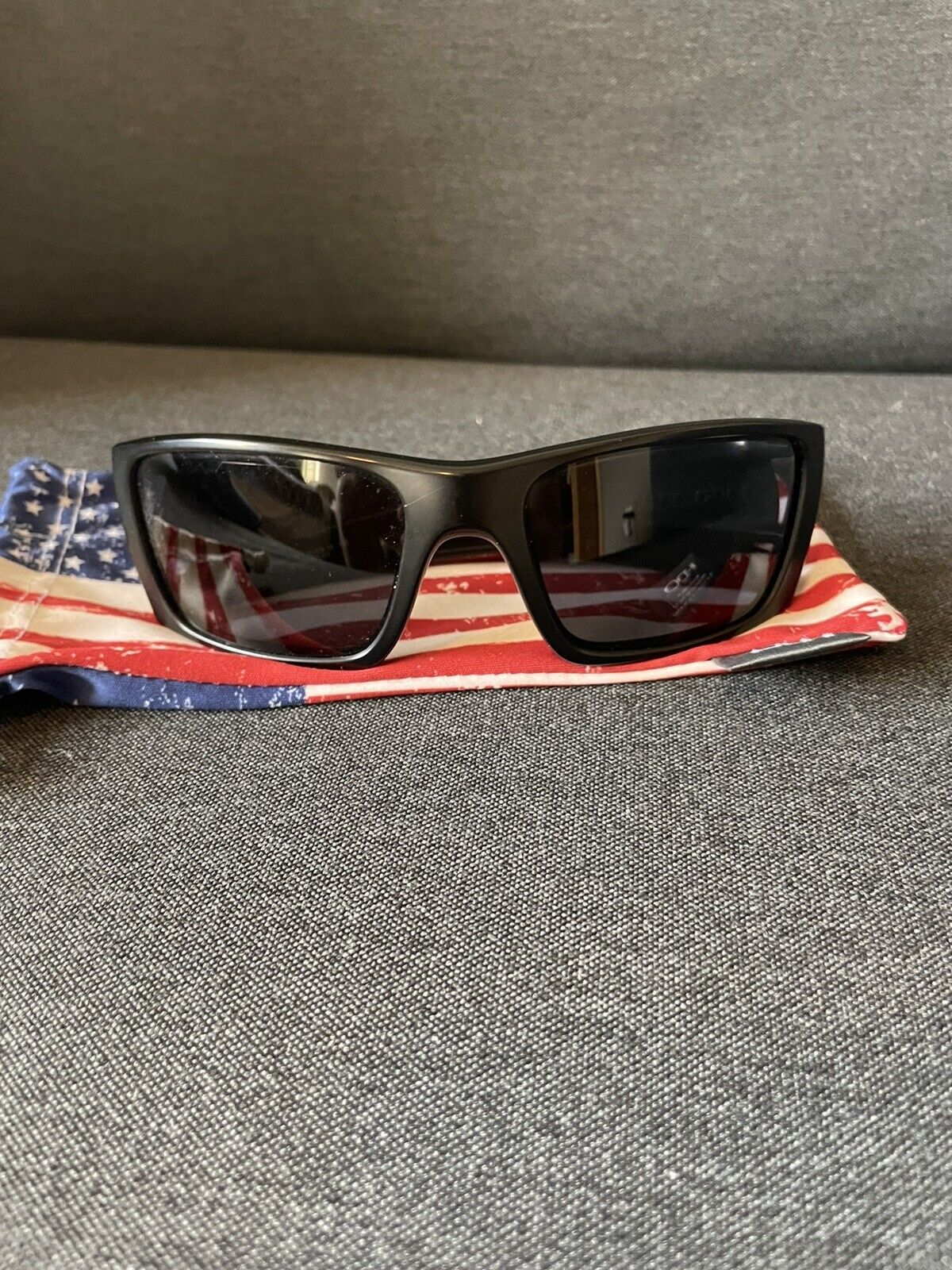 OAKLEY SI Fives Squared Matte Black Tonal USA Flag With Prizm Gray