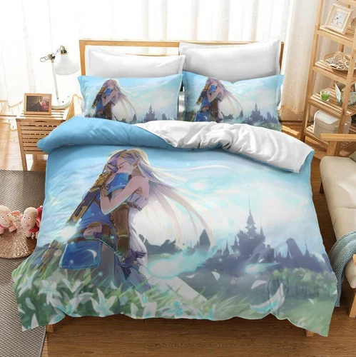 Juego de funda nórdica Legend of Zelda Games edredón Doona cama individual doble tamaño queen - Imagen 25 de 28