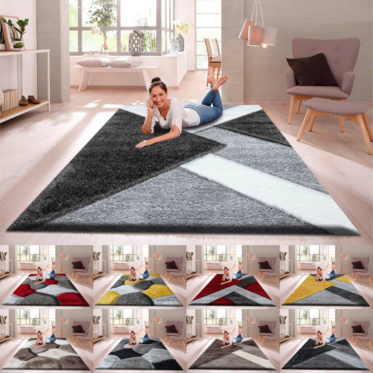 Non-Slip Rug Pads Extra Thick Pad for Area Rugs Hard Surface Floors