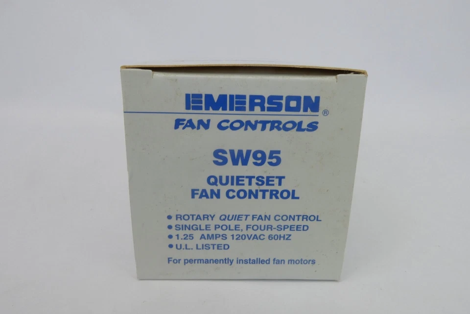 Nuevo Open Box SW95 Blanco/Marfil Emerson Silencioso Ventilador Control Silencioso Estado Sólido Foto 4 de 4