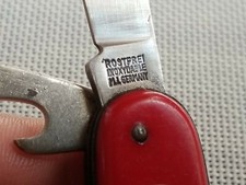 NAVAJA DE BOLSILLO VINTAGE INOXIDABLE SOLINGEN ALEMANA FIGHT'N ROOSTER, usada