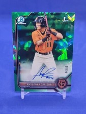 2022 Bowman Sapphire🔥Anthony Rodriguez🔥1st Auto Green /50