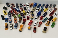 HUGE Lot Of 65 Cars Trucks Hot Wheels Matchbox Metal Machines Loose