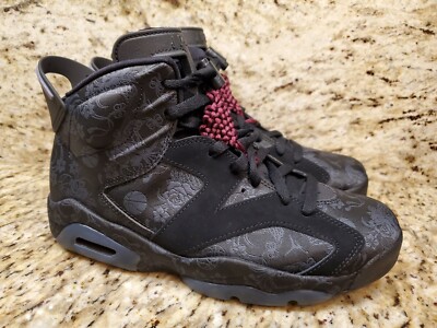 Nike Air Jordan 6 Retro SD  Singles Day  Women s 9   No Box / No Lid, New Black