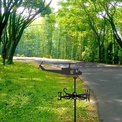 Metall Hubschrauber Dach Wetterfahne Dekoration Windmesswerkzeug Wetterfahne