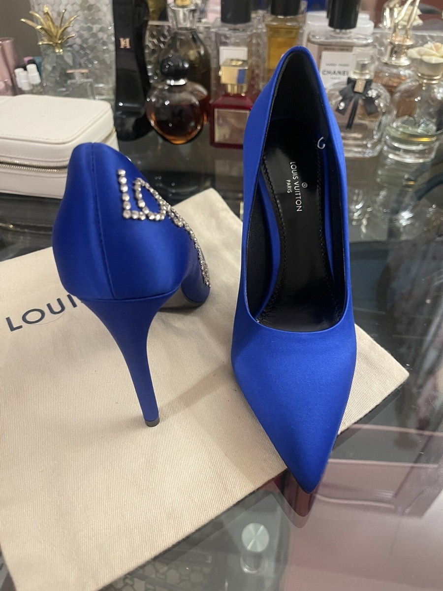 LOUIS VUITTON ネイビー ハイヒール Louis Vuitton Blue Heels | eBay