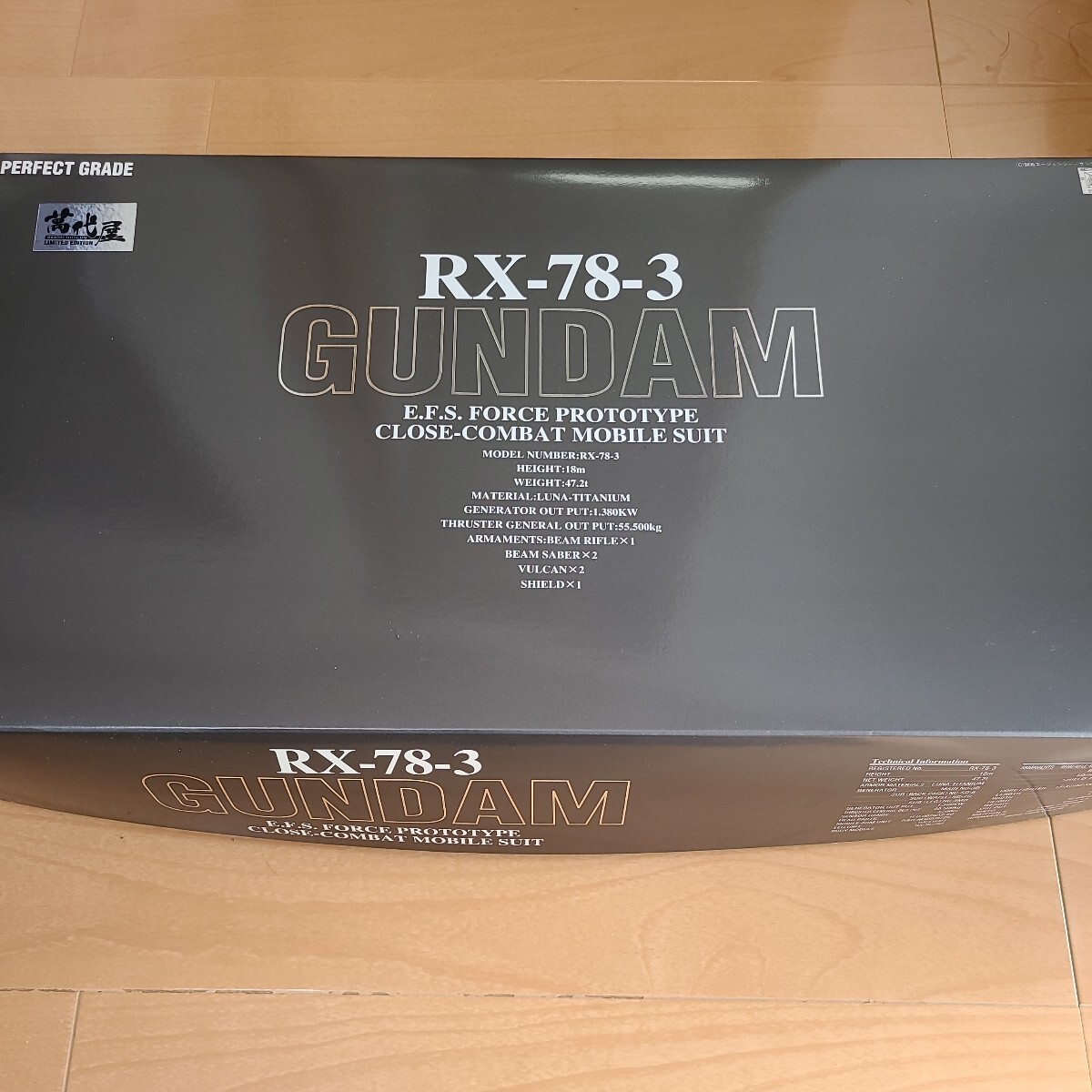 PG RX-78-3 G-3 Gundam Plated Ver. [Mobile Suit Gundam MSV] Bandai