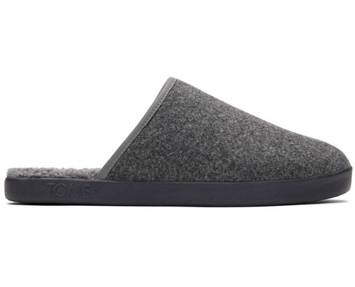 TOMS Mens Slip On Harbor Smoke Grey Mens Slippers Size 11 New With Box - 第 4/5 張圖片