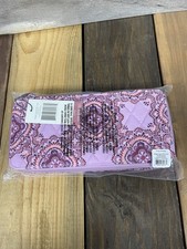 Vera Bradley Large Travel Pill Case Lavender Medallion Organizer